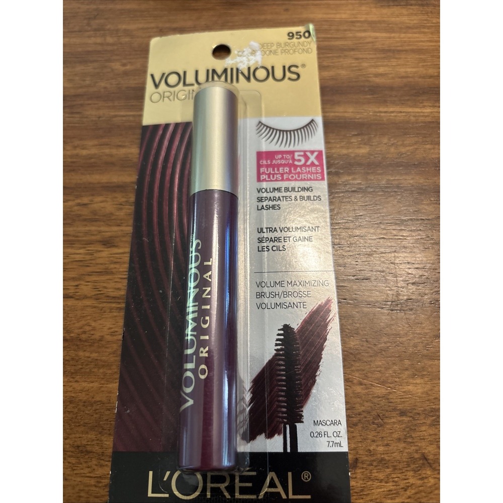 L'Oreal Paris Voluminous Original Eyelash Mascara. Deep Burgundy, 950